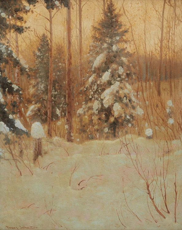 Artwork by Frank Hans Johnston, Golden Afterglow