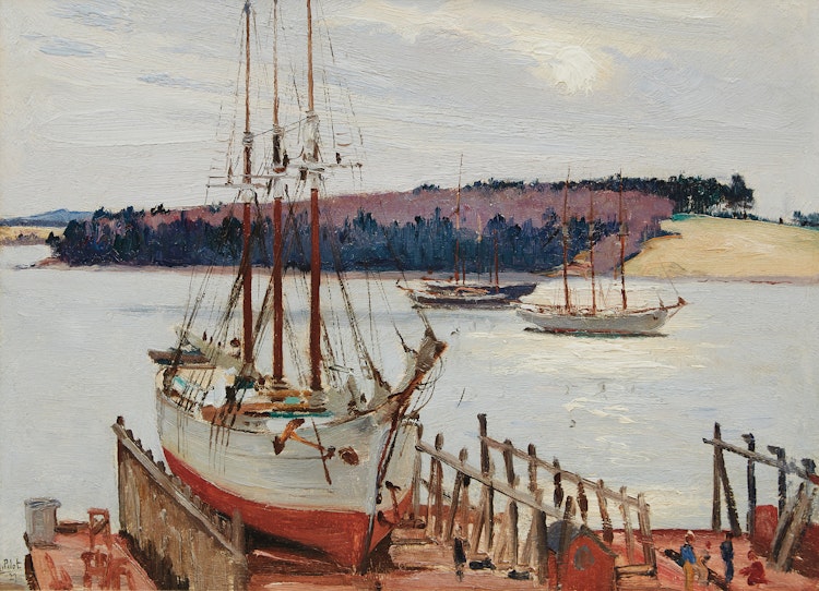 Artwork by Robert Wakeham Pilot,  Lunenburg, Nova Scotia