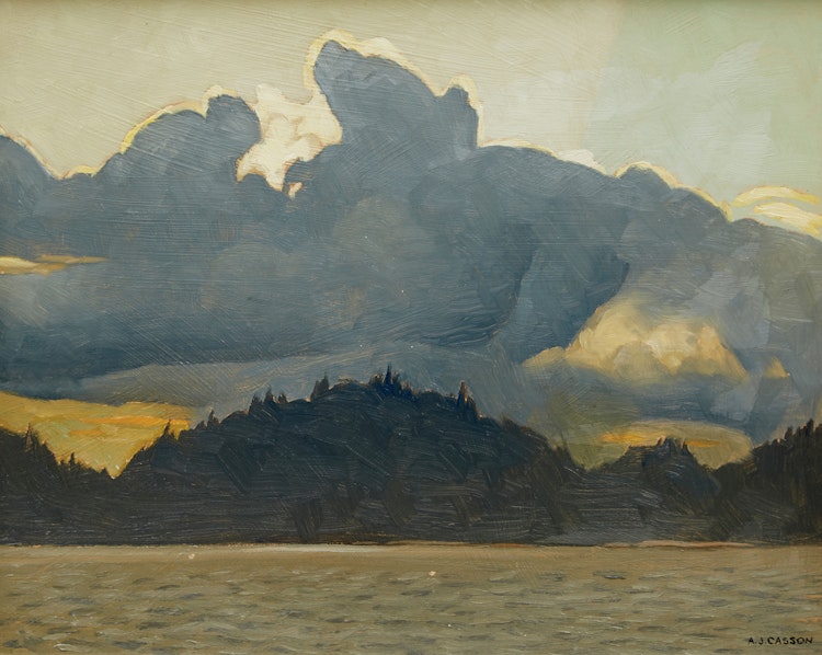 Artwork by Alfred Joseph Casson, Sundown - Lake Rosseau