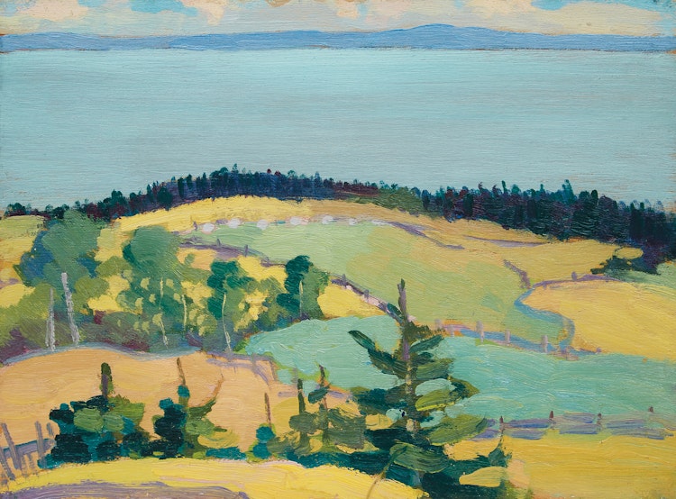 Artwork by Sarah Margaret Robertson, Shoreline Landscape