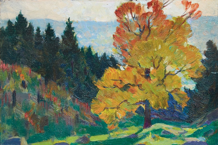 Artwork by Clarence Alphonse Gagnon,  Baie St. Paul