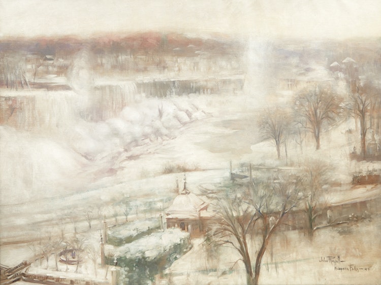 Artwork by John Wentworth Russell,  Niagara Falls