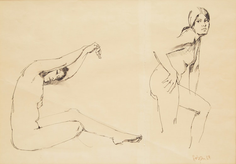 Artwork by Thomas Sherlock Hodgson, Nude Studies