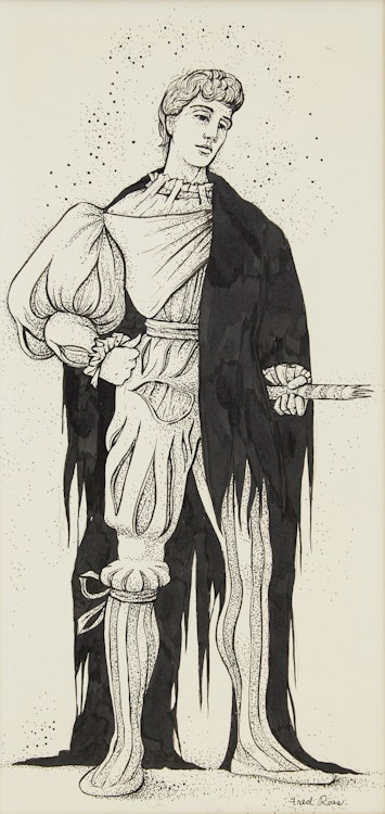 Artwork by Fred Ross,  Shakespearean Character