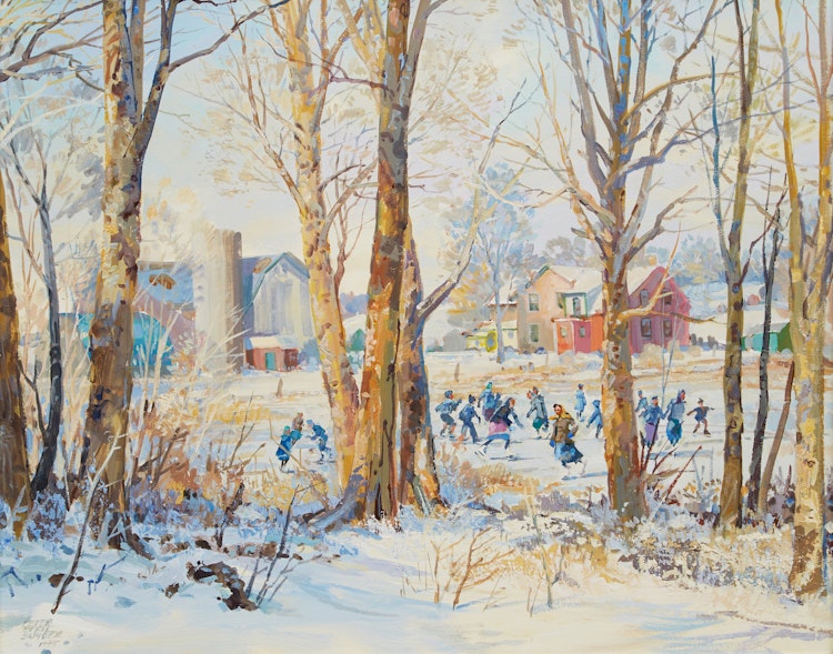 Artwork by Peter Etril Snyder, Skating Party