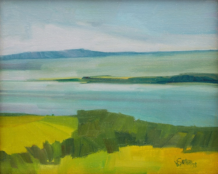 Artwork by Claude Le Sauteur, La Pointe de L’Île (d’Orléans)