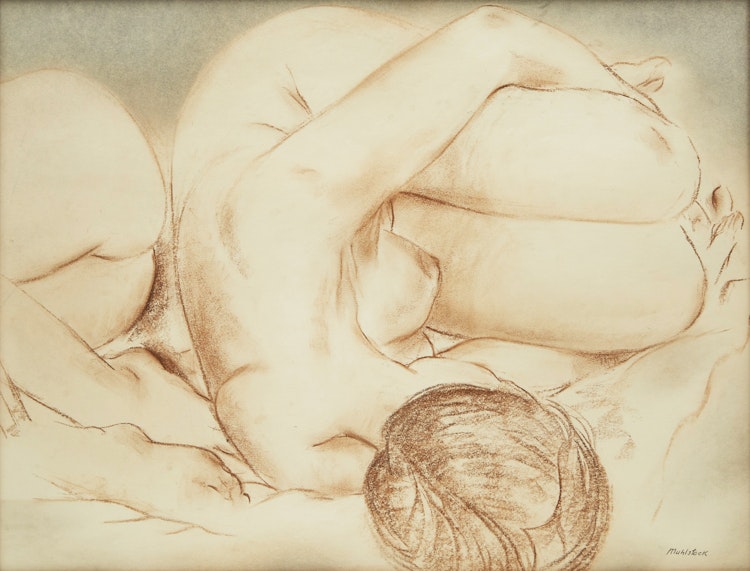 Artwork by Louis Muhlstock, Nude