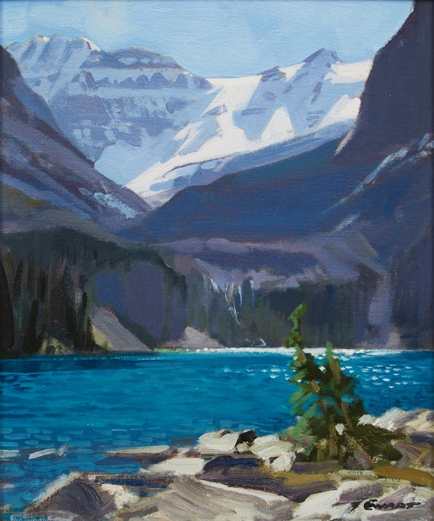 Artwork by Peter Maxwell Ewart,  Lake O’Hara