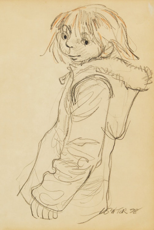 Artwork by William Arthur Winter, Child in a Parka