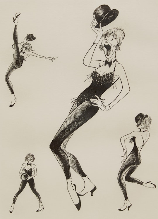 Artwork by Al Hirschfeld, Shirley MacLaine