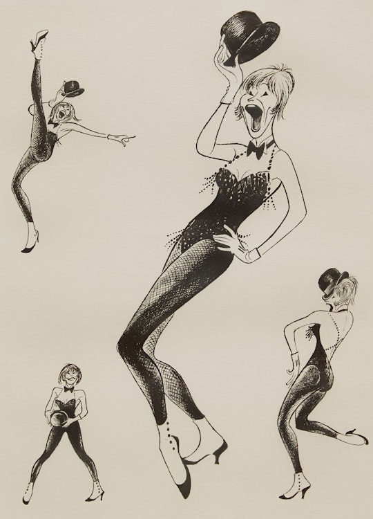 Artwork by Al Hirschfeld,  Shirley MacLaine