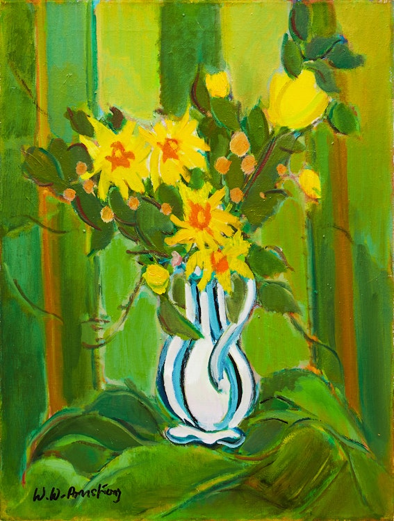 Artwork by William Walton Armstrong, Jug with Flowers