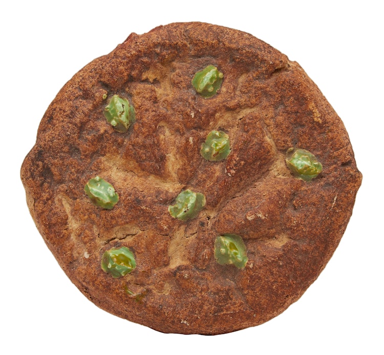 Artwork by David James Gilhooly,  Frog Chip Cookie