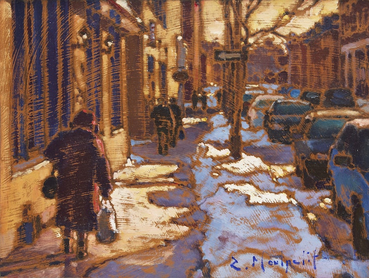 Artwork by Raphael Montpetit, Mile-End, Rue St. Viateur, Montréal