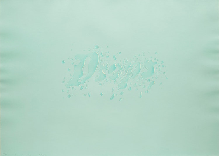 Artwork by Edward Ruscha,  Drops