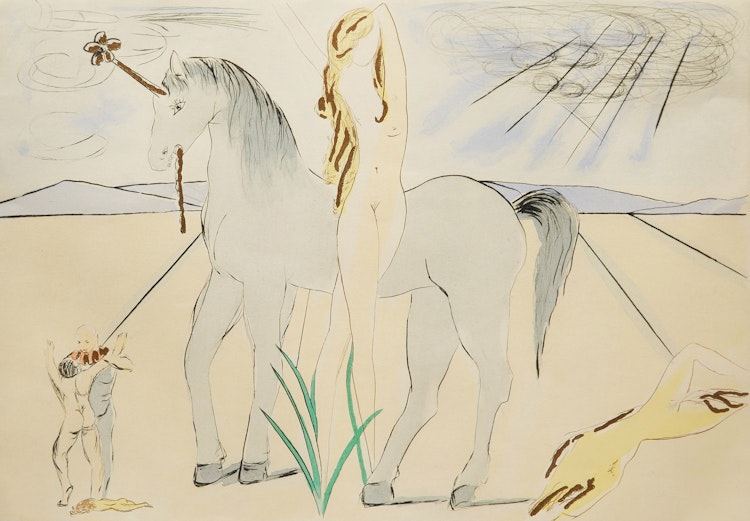 Artwork by Salvador Dali, Lady Godiva