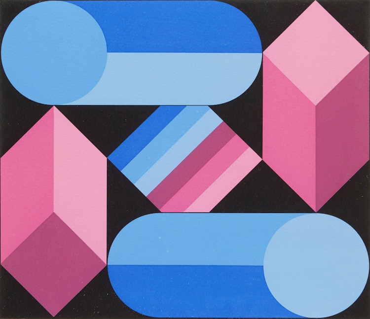 Artwork by Victor Vasarely,  Geometric Abstraction