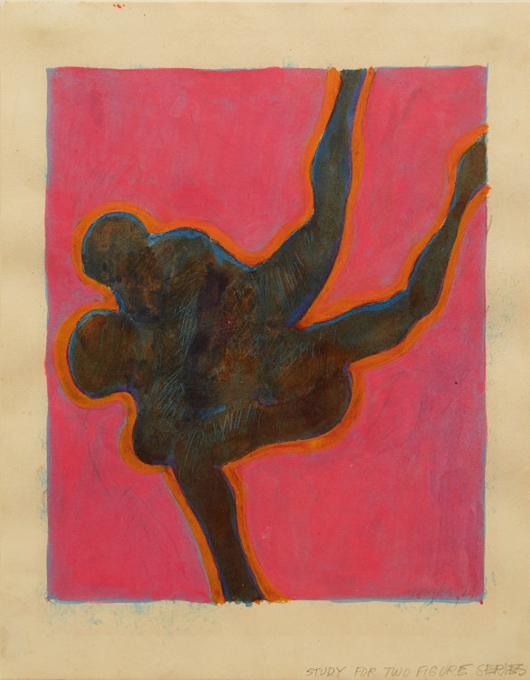 Artwork by John Graham Coughtry,  Study for Two Figure Series