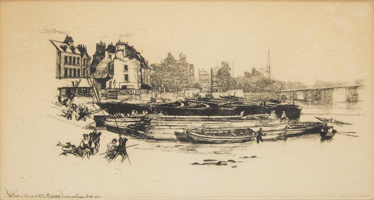 Artwork by  Unknown 20th Century Artist,  Pair of Works: Whistler’s House at Old Chelsea; Landscape