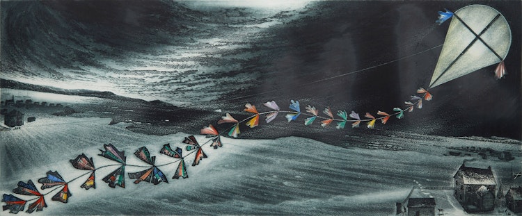Artwork by David Lloyd Blackwood, March Kite