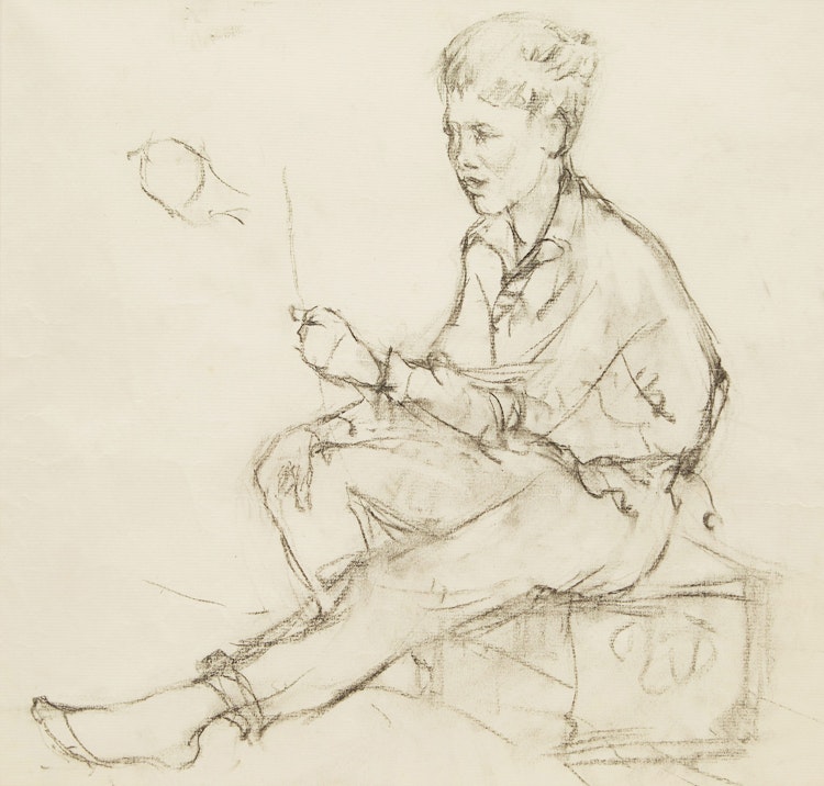 Artwork by Manly Edward MacDonald, Portrait of Duncan, the Artist’s Son