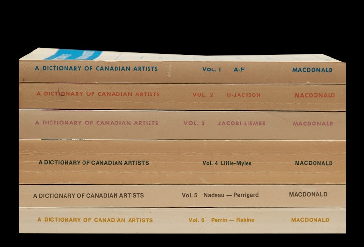 Artwork by  Books and Reference,  A Dictionary of Canadian Artists, volumes 1-6