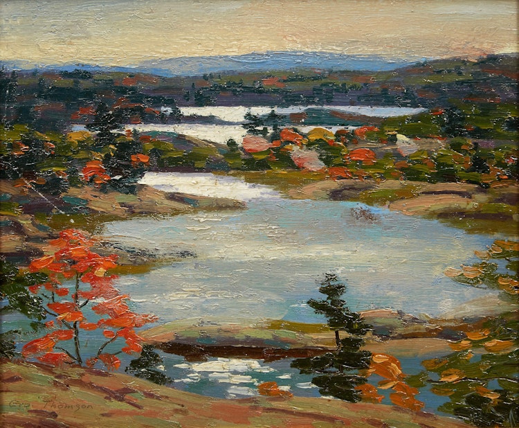 Artwork by George Thomson,  Morning among the Islands (Whitefish Bay)