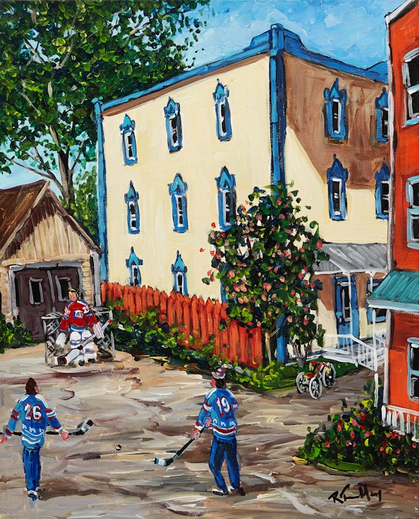Artwork by Roland Tremblay, Two on One
