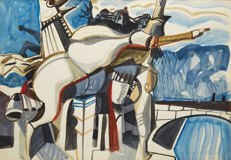 Artwork by Kenneth Campbell Lochhead, Roma Tiber