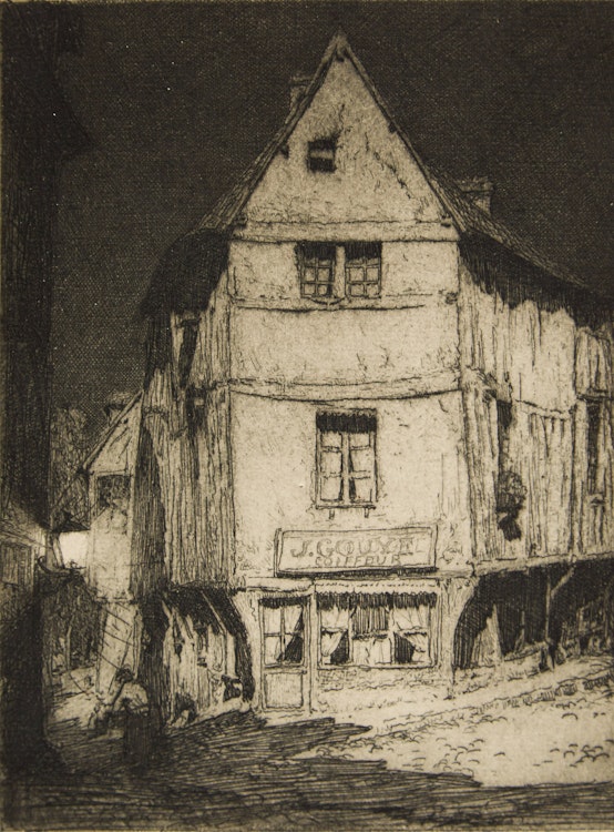 Artwork by Clarence Alphonse Gagnon, Clair de Lune Pont de L’Arche