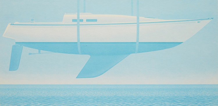 Artwork by Christopher Pratt,  New Boat