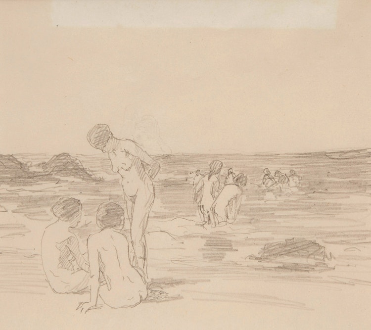 Artwork by Farquhar McGillivray Strachan Knowles, Bathers