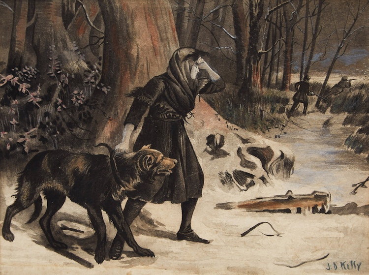 Artwork by John David Kelly,  The Poacher’s Daughter