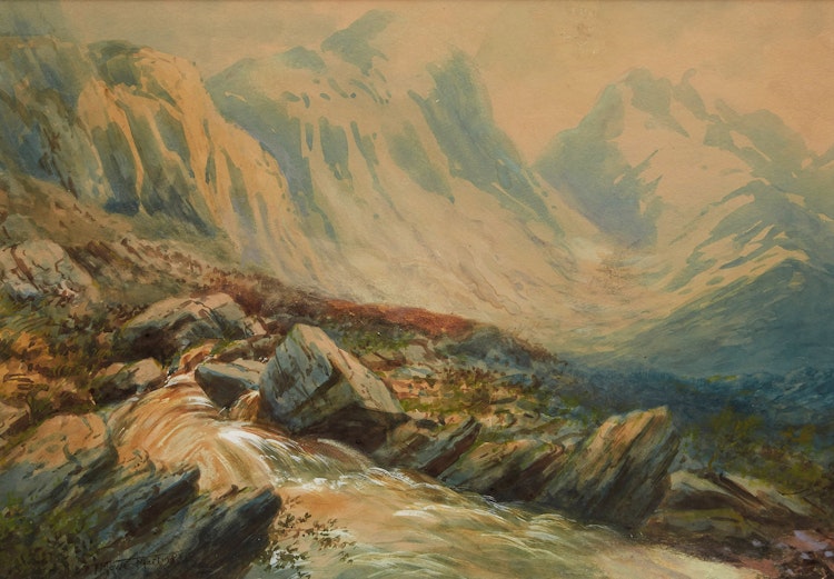 Artwork by Thomas Mower Martin, Valley Landscape