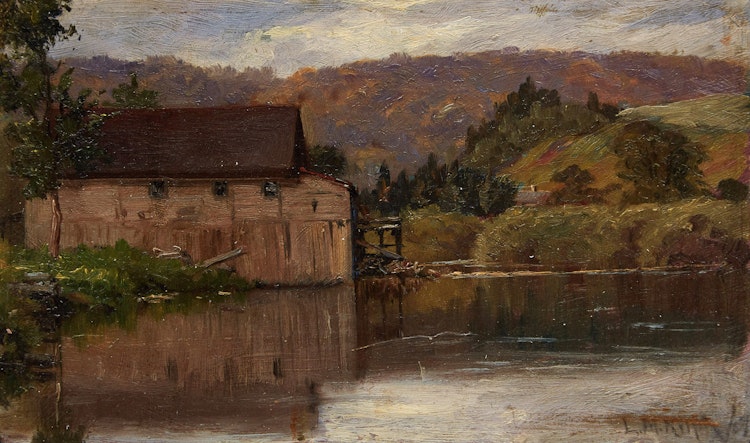 Artwork by L.M. Kilpin, Shoreline Landscape