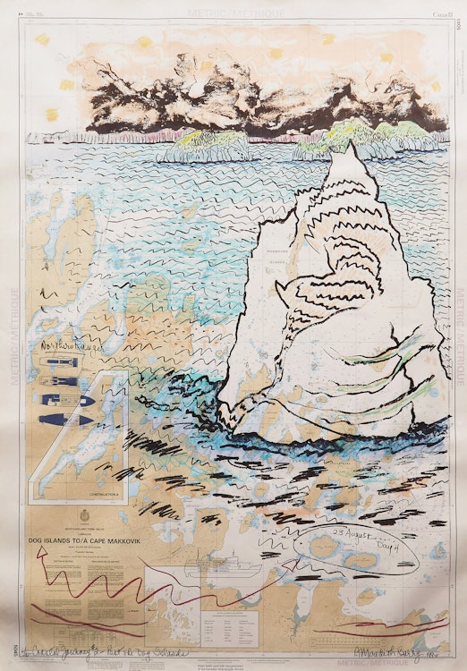 Artwork by Anne Meredith Barry, Coastal Journey #2- Past the Dog Islands