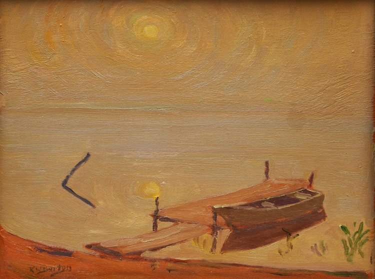 Artwork by Ralph Wallace Burton,  Sunrise - Madawaska River East