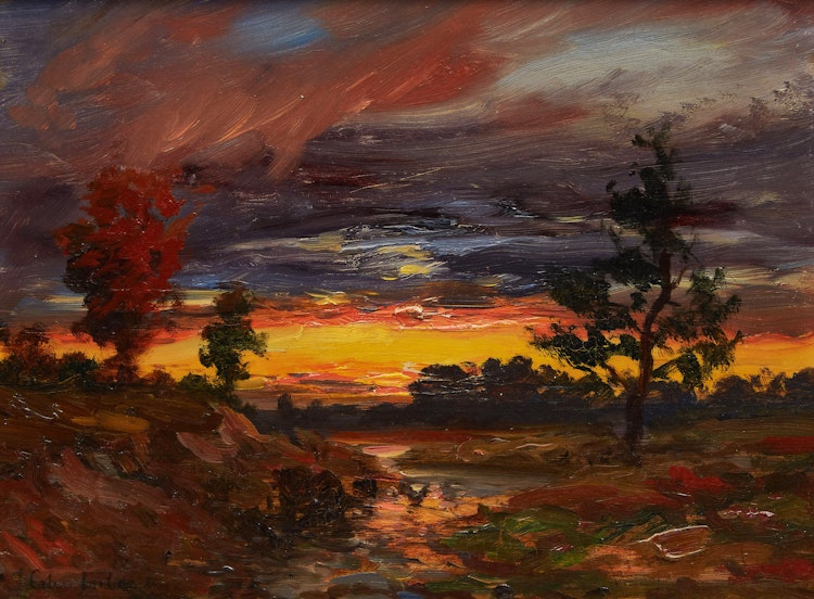 Artwork by John Colin Forbes,  Sunset