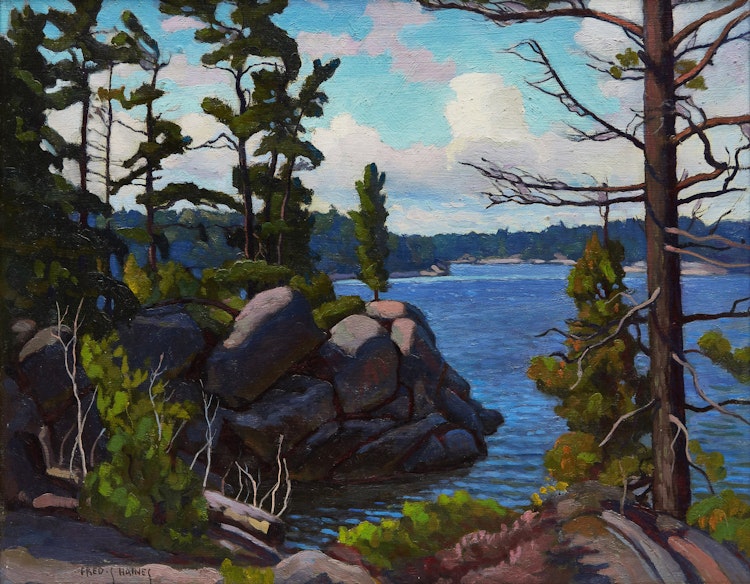 Artwork by Frederick Stanley Haines, Canoe Channel (Parry Sound)