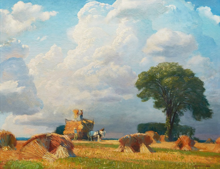 Artwork by Addison Winchell Price,  Haying Scene