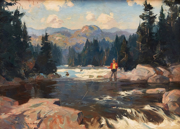 Artwork by Eric Riordon, A Likely Spot, Rouge River