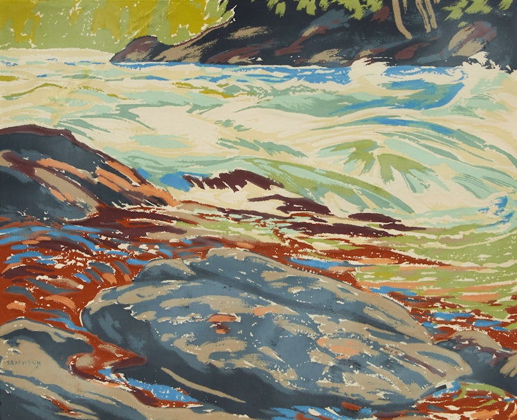 Artwork by Joseph Ernest Sampson,  Untitled (Rushing River)