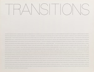 Artwork by Yves Gaucher, Transitions