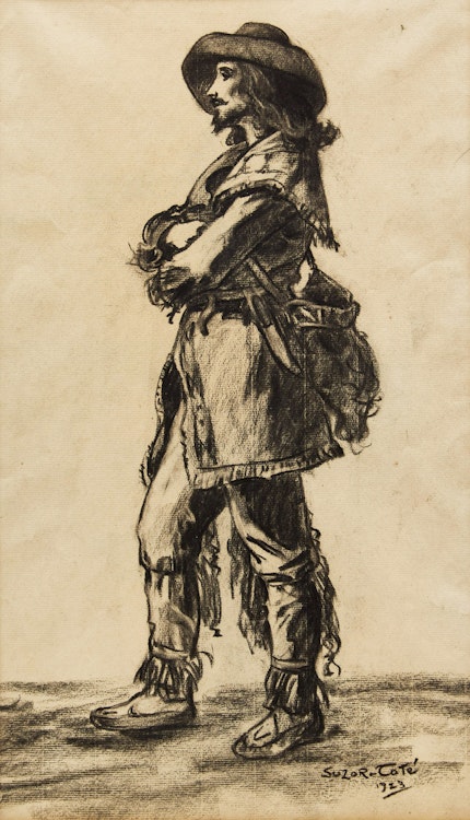 Artwork by Marc-Aurèle de Foy Suzor-Coté, Gentilhomme pionnier