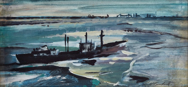 Artwork by George Lorne Holland Bouchard, Seascape