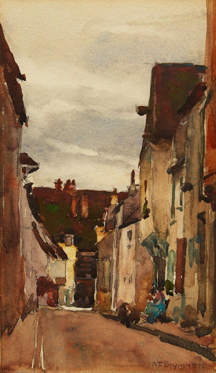 Artwork by William Brymner,  Village Street