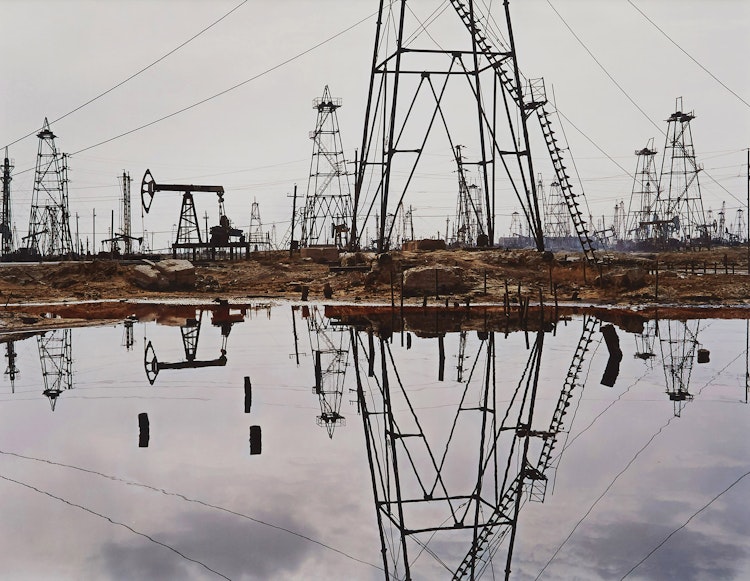 Artwork by Edward Burtynsky,  SOCAR Oil Fields #3, Baku, Azerbaijan 2006