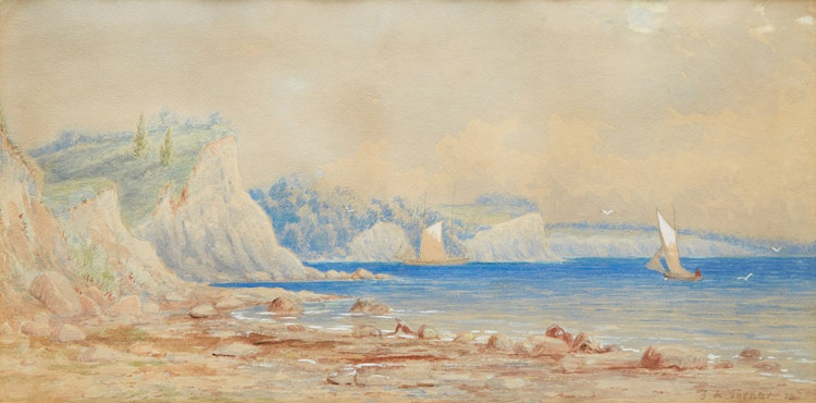 Artwork by Frederick Arthur Verner, Port Union near Scarborough Bluffs