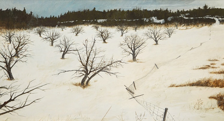 Artwork by Thomas de Vany Forrestall, Forgotten Orchard