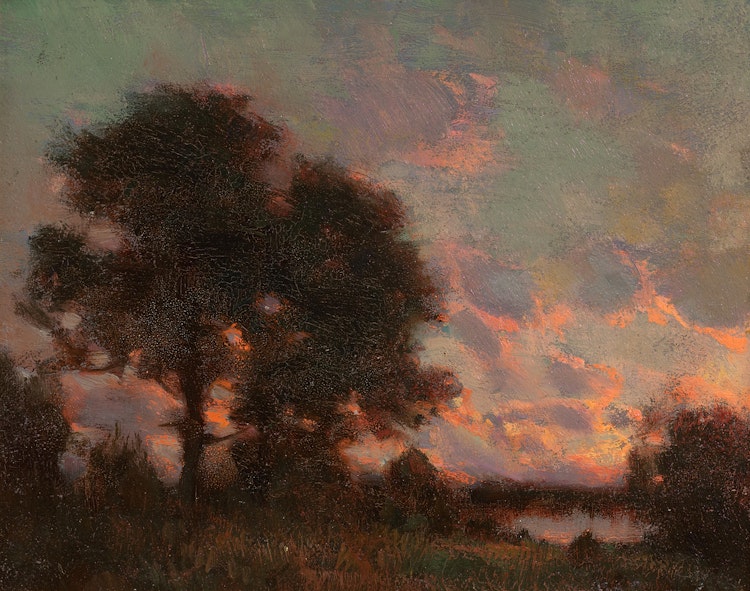 Artwork by Marc-Aurèle de Foy Suzor-Coté,  Sunset